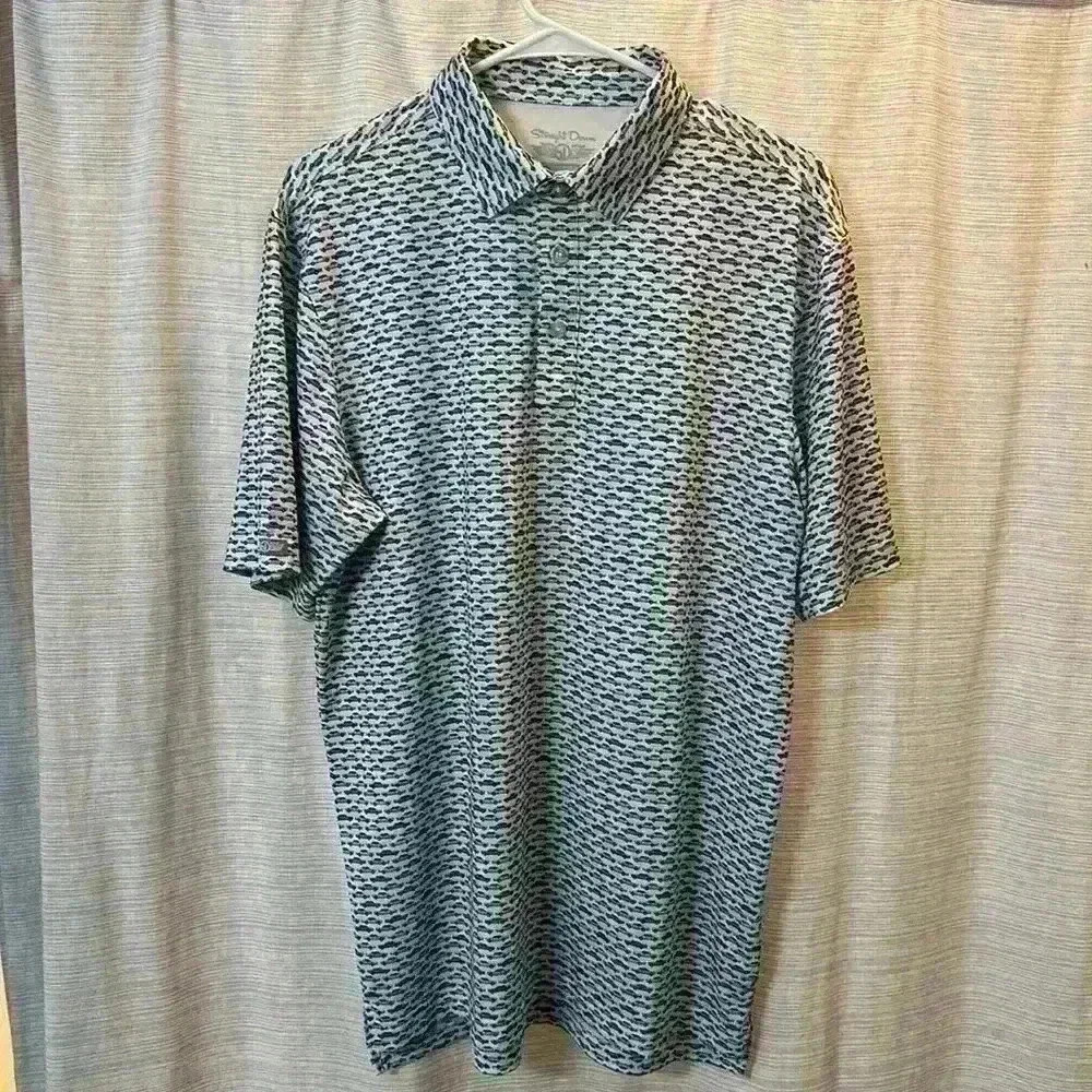 Straight down performance golf polo